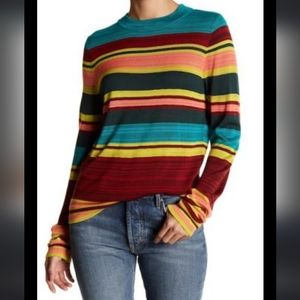 Free People Show Off Your Stripes Sweater in Green